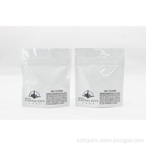 Medical Grade Stand Up Plastic Ziplock Bags With Clear Wind